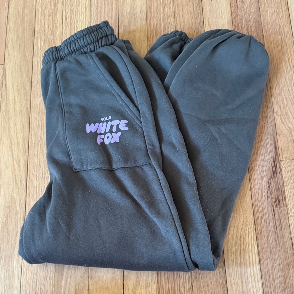 White Fox Boutique Black Joggers